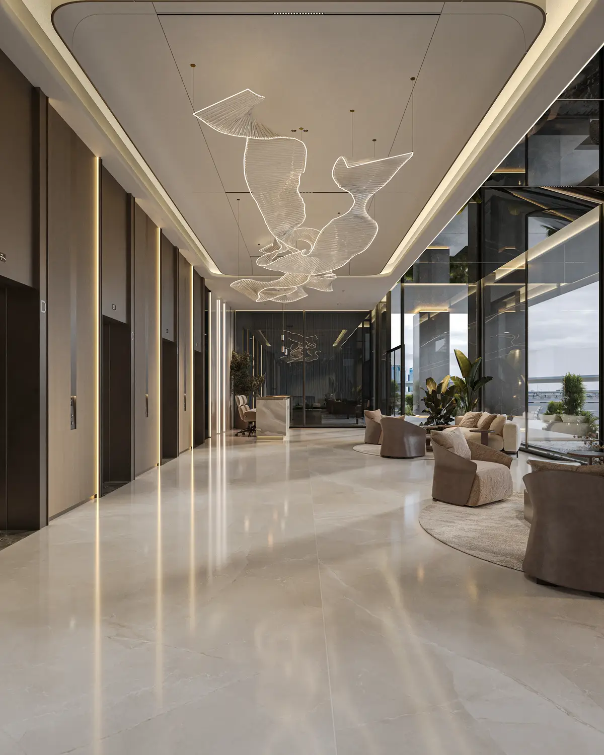 RESIDENTIAL LOBBY - Marina Dubai