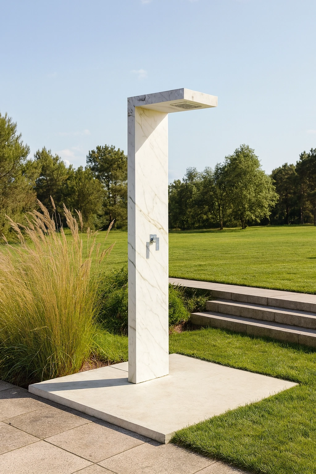 Outdoor Marble Shower